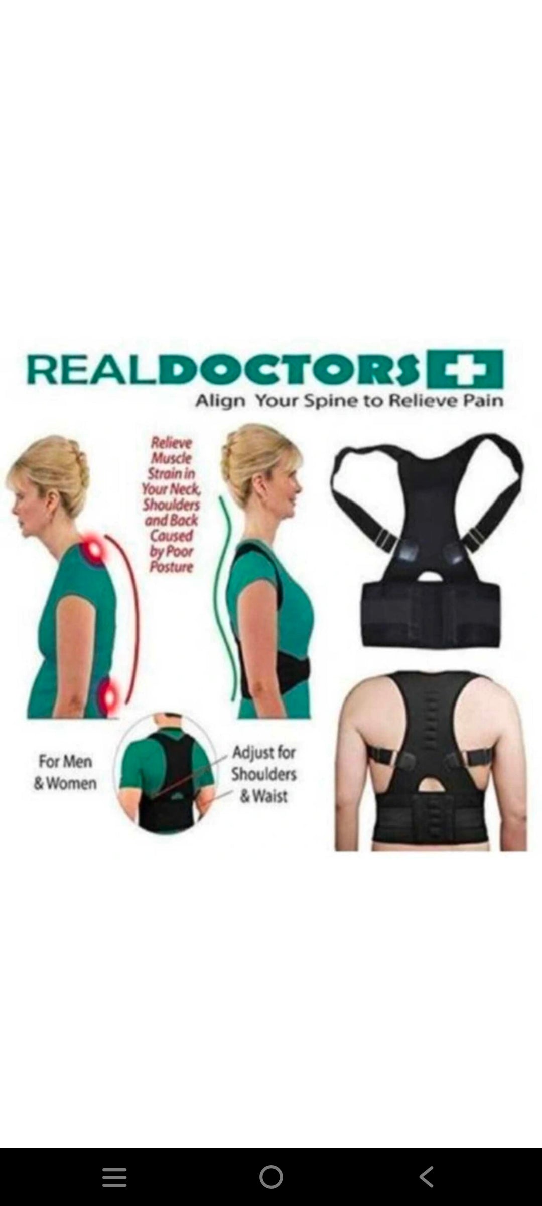 Posture Corrector Belt – Unisex